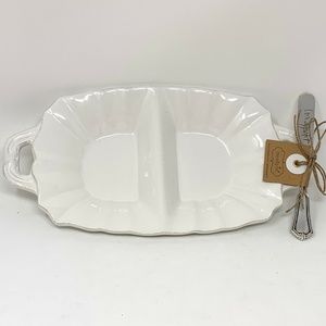 MUD PIE Mini Divided Condiment Dish Set